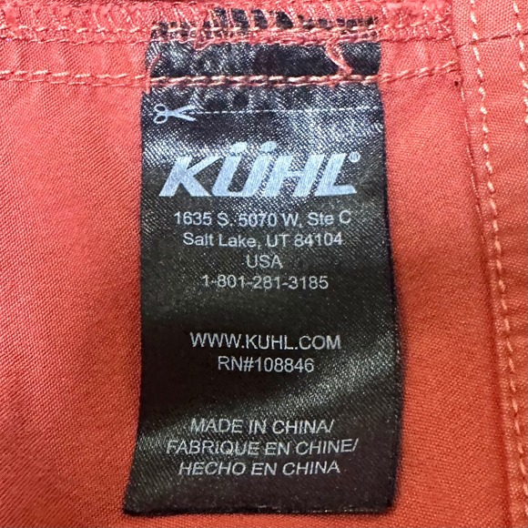 KUHL Rust Red Cargo Shorts Outdoors Hiking Camping Pockets Women's 6 Gorpcore - Picture 7 of 8